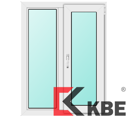 Двухстворчатые окна KBE поворотно-откидные + поворотные Двухстворчатые окна KBE поворотно-откидные + поворотные